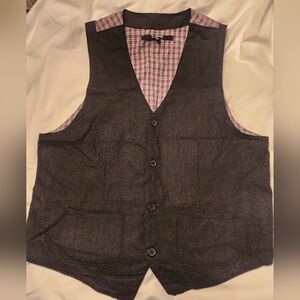 Carbon dress vest grey